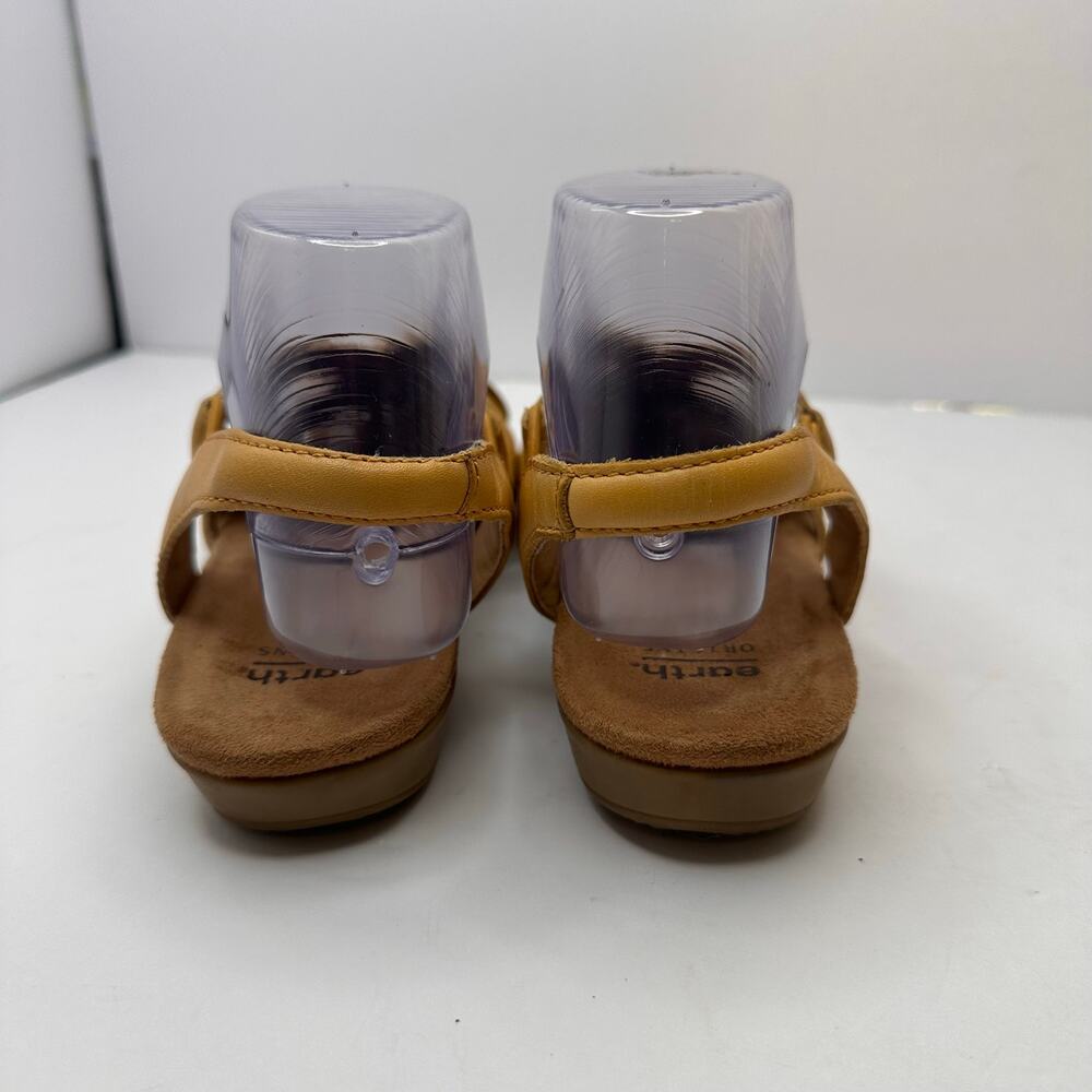 Earth Origins Belder Berri Amber Yellow Leather Gladiator Sandals Womens Size 8 - Picture 4 of 9